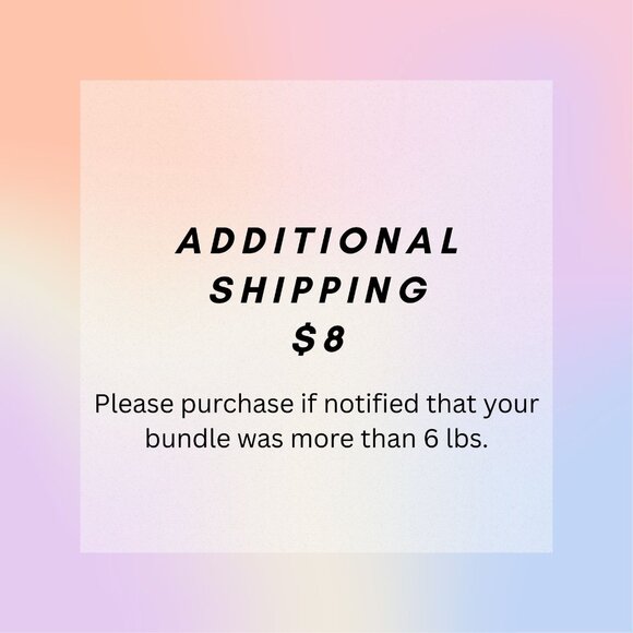 Additional Shipping - Picture 1 of 1